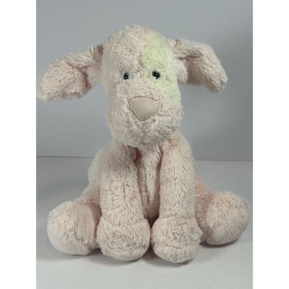 Little Jellycat Pink Patches Puppy Preowned Plushie Stuffed Animal HTF
